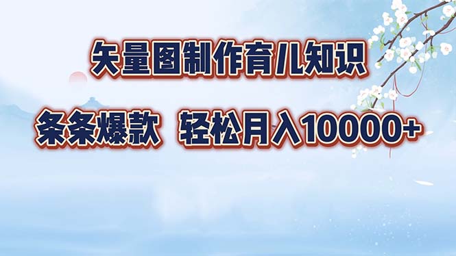 （12902期）矢量图制作育儿知识，条条爆款，月入10000+-志拓网创
