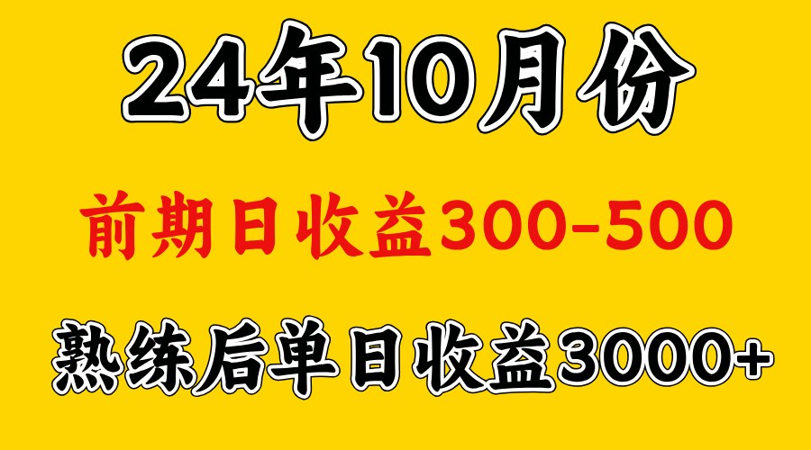 高手是怎么赚钱的.前期日收益500+熟练后日收益3000左右-志拓网创
