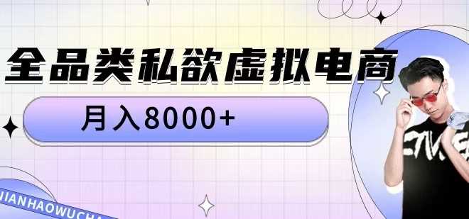 全品类私欲虚拟电商，月入8000+【揭秘】-志拓网创
