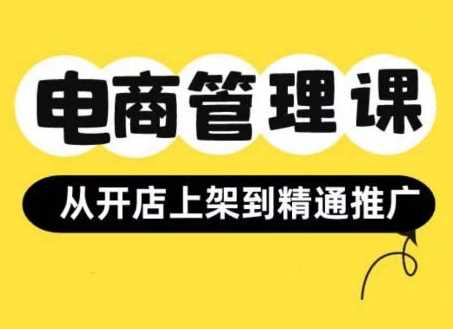 小红书&闲鱼开店从开店上架到精通推广，电商管理课-志拓网创