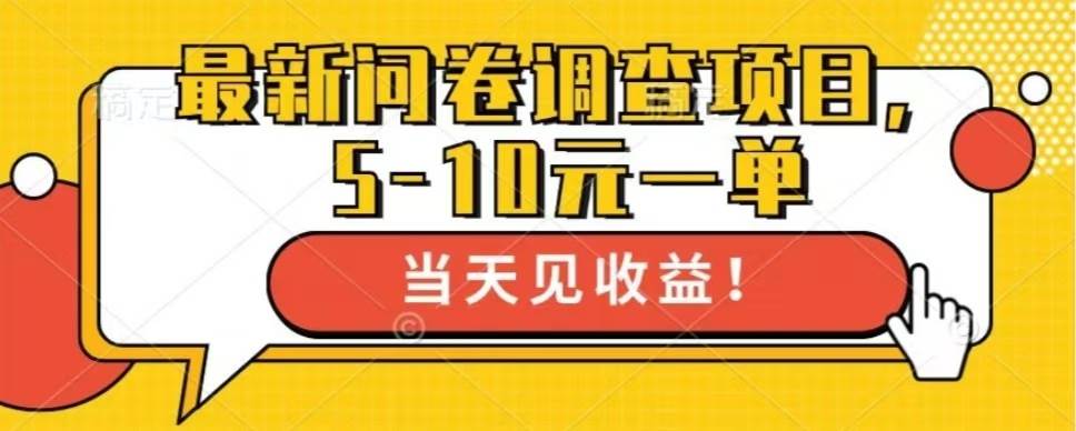（13167期）最新问卷调查项目，单日零撸100＋-志拓网创