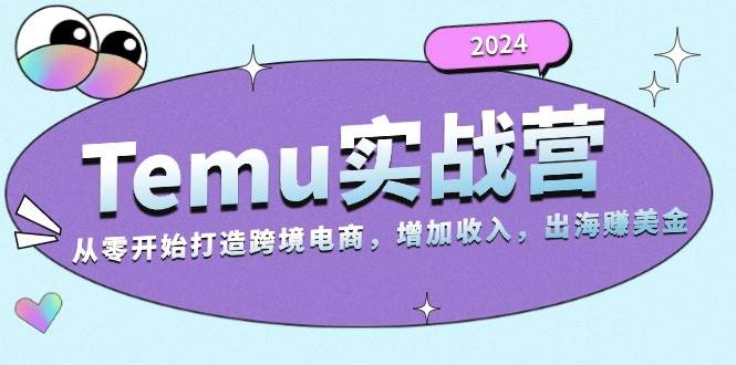（13266期）2024Temu实战营：从零开始打造跨境电商，增加收入，出海赚美金-志拓网创