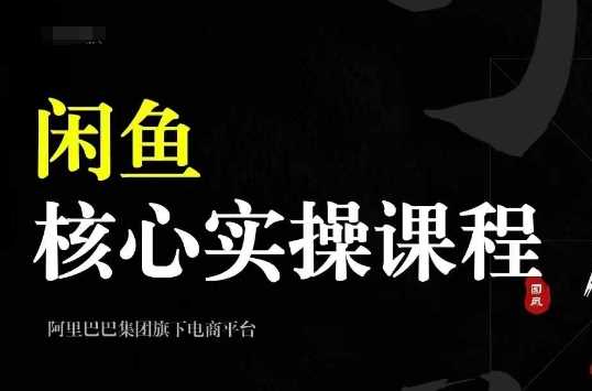 2024闲鱼核心实操课程，从养号、选品、发布、销售，教你做一个出单的闲鱼号-志拓网创