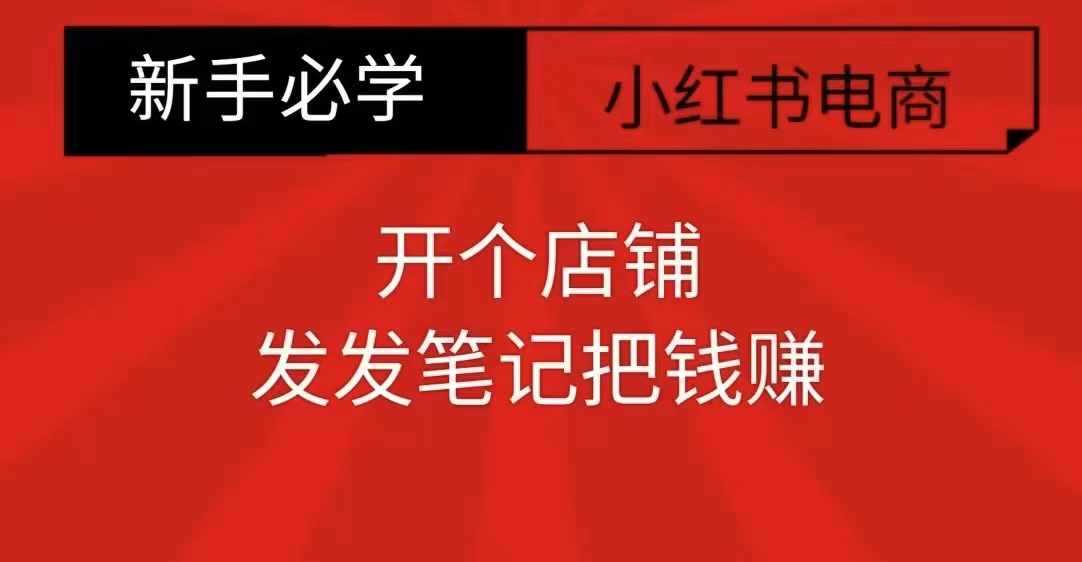 小红书零食共创【新手易上手】开个店铺，发发笔记把钱赚-志拓网创
