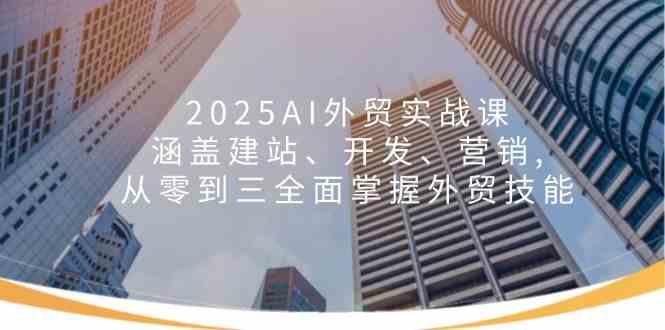2025AI外贸实战课：涵盖建站、开发、营销, 从零到三全面掌握外贸技能-志拓网创