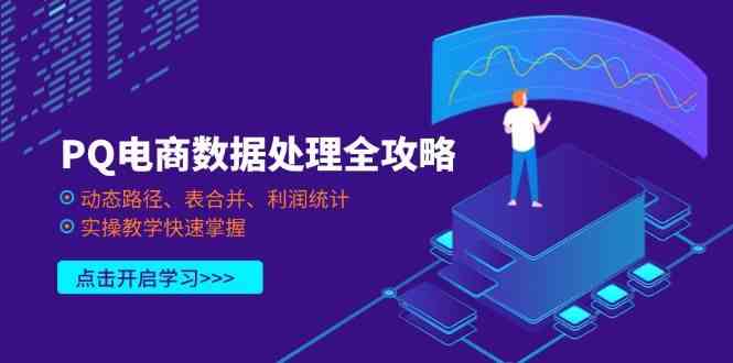PQ电商数据处理全攻略，动态路径、表合并、利润统计，实操教学快速掌握-志拓网创