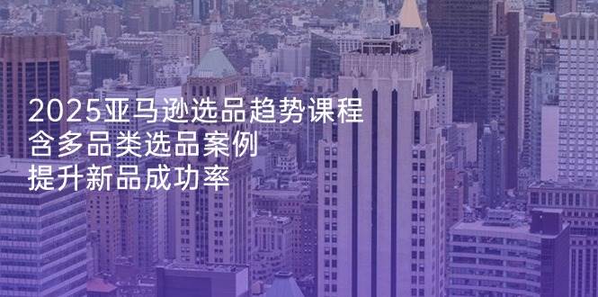 （14434期）2025亚马逊选品趋势课程，含多品类选品案例，提升新品成功率-志拓网创