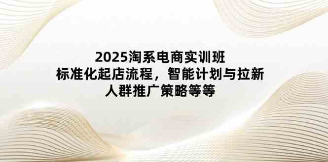 2025淘系电商实训班：标准化起店流程，智能计划与拉新，人群推广策略等等-志拓网创