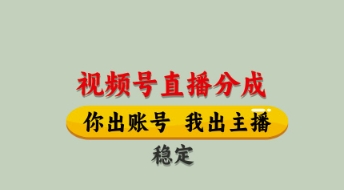视频号直播分成，全程托管招募，单月轻松变现8k【揭秘】-志拓网创