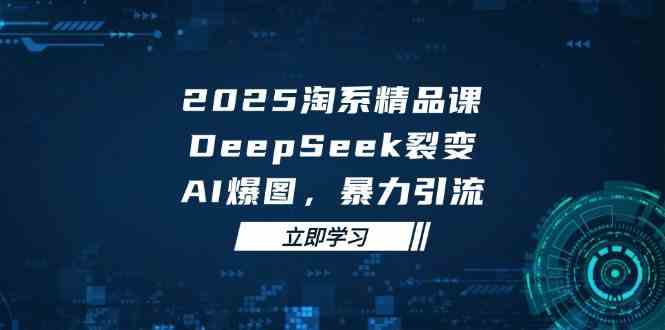 2025无界精品课，DeepSeek裂变，AI爆图，暴力引流助力淘系运营-志拓网创
