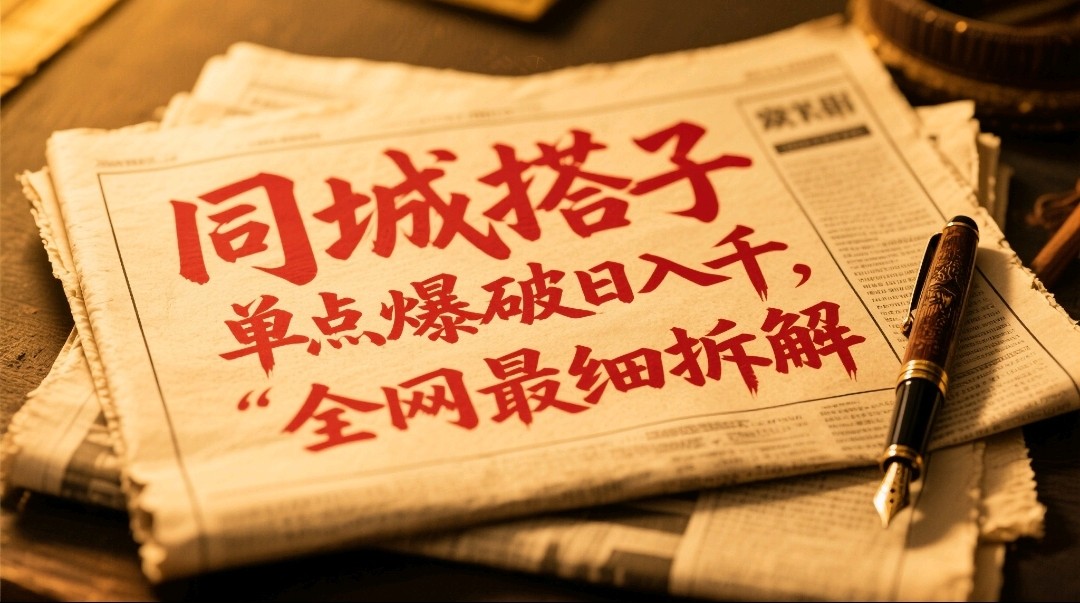 同城搭子群19.9单点爆破日入千，搭子组局月入万，全网最细拆解-志拓网创