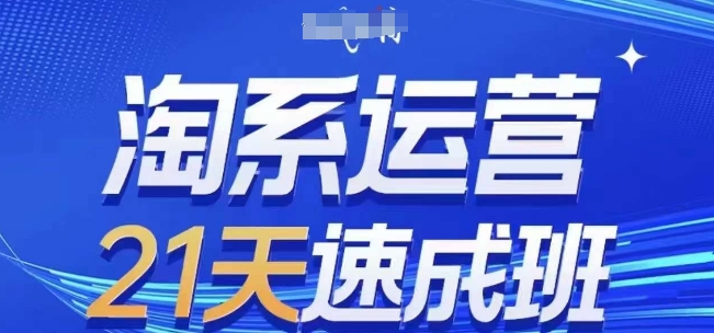 淘系运营21天速成班(更新25年5月)，0基础轻松搞定淘系运营，不做假把式-志拓网创