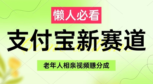支付宝新赛道，利用老年人相亲视频，挣分成收益，轻松月入过W，操作简单-志拓网创