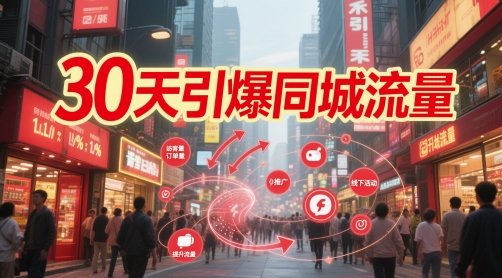30天引爆同城流量：团购篇 认知篇 流量篇 来客篇 达人篇 老板人设IP篇 投流篇-志拓网创