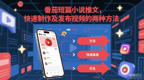 番茄短篇小说推文，快速制作及发布视频的两种方法-志拓网创