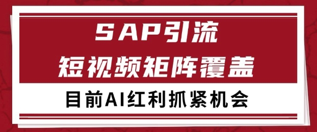 小红书某音sap赛道引流获客 自热矩阵日引200+【揭秘】-志拓网创