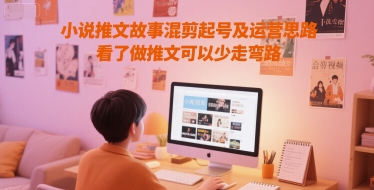 小说推文故事混剪起号及运营思路，看了做推文可以少走弯路-志拓网创