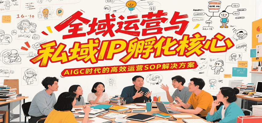 全域运营与私域IP孵化核心，AIGC时代的高效运营SOP解决方案-志拓网创
