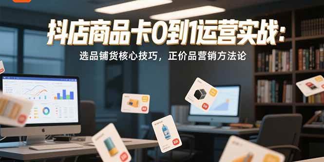 （15329期）抖店商品卡0到1运营实战：选品铺货核心技巧，正价品营销方法论-志拓网创