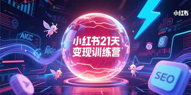 （15328期）小红书21天变现训练营，AIGC工具高效应用，SEO优化核心技巧-志拓网创
