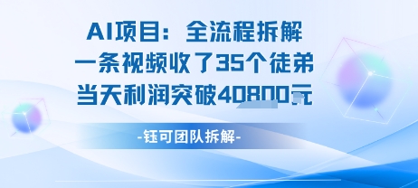 AI收徒变现闭环：一条视频收35人，日入1k+(附完整SOP)-志拓网创