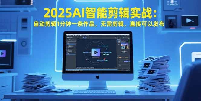 （15504期）2025AI智能剪辑实战：自动剪辑1分钟一条作品，无需剪辑，直接可以发布-志拓网创