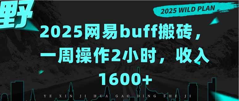 （15666期）2025网易buff搬砖，一周操作2小时，收入1600+-志拓网创