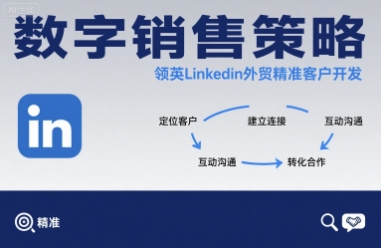 数字销售策略领英LinkedIn外贸精准客户开发-志拓网创