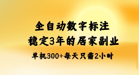 全自动数字标注，稳定3年的蓝海项目，居家也能矩阵开干的副业，单机日入3张+【揭秘】-志拓网创