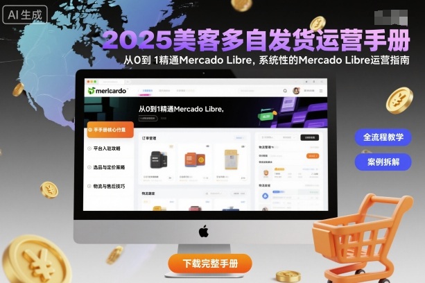 2025美客多自发货运营手册：从0到1精通Mercado Libre，系统性的Mercado Libre运营指南-志拓网创