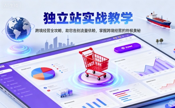 独立站实战教学，跨境经营全攻略，助您告别流量依赖，掌握跨境经营的终极奥-志拓网创